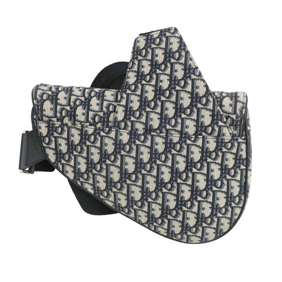 Dior Crossbody Black Saddle Bag Oblique - Picture 1 of 10